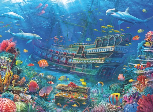 Puzzle versunkenes - puzzle, (200