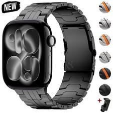 Titan/Metall Armband für Apple Watch Ultra 3 49mm Series 11 10 9 8 7 6 SE 5 4 3
