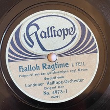 KALLIOPE ORCHESTER / Dirigent Ison "Halloh Ragtime" Revue Potpurri