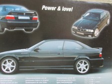 MK Motorsport BMW M3 E36 coupe Prospektblatt Felge Katalog Broschüre catalogue