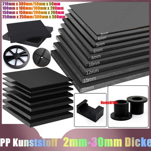 Schwarz kunststoff platten - schwarz,