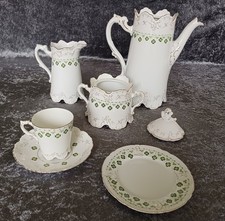 Porzellan Friedrich Kaestner -  Kaffeeservice - Kleeblatt - ca. 1920 - 33tlg. - 