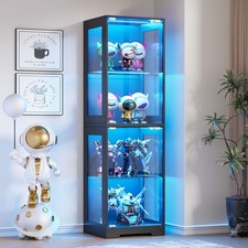 160 cm Glasvitrine mit