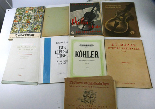 Diverse noten lieder - noten,