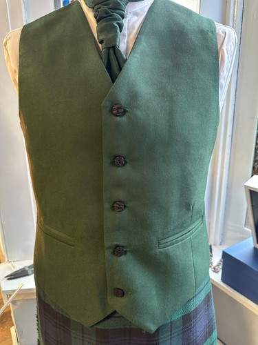 Scottish argyle button weste - scottish,