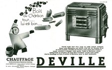 Reklame alte Heizung Deville