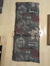 Sitzauflage Hochlehner Garten Kissen Grau