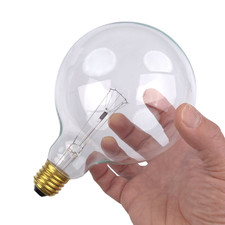 1x Globe Glühbirne 100W Klar G125 E27 ∅125 warmweiß 1000L dimmbar GlühfadenLampe