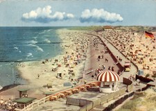 AK Norderney, Nordsee, Insel, Nordstrand Verkaufspavillon gel. 1958 (2798A35)