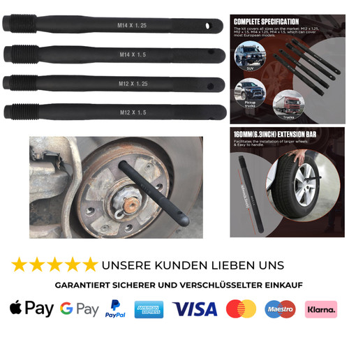 Radmontagehilfe set stück - radmontagehilfe, 4