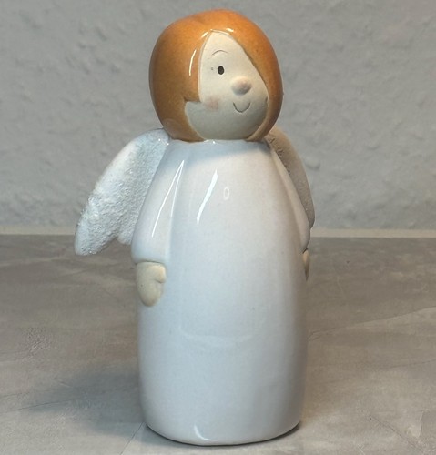 Keramik engel figur - figur, weiß