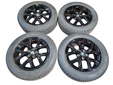 Original BMW X1 F48 X2 F39 Winter Felgen Schwarz 17" Conti RDK Winterreifen 574