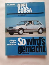 Opel Corsa So wird's gemacht pflegen warten reparieren 6/82-3/93 Fachbuch 1995