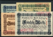 Solingen scheine notgeld - scheine,