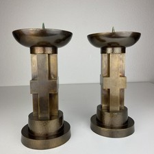 2 Massiv Bronze Kerzenleuchter