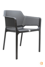 Nardi Net Armlehnstuhl Stuhl Gartenstuhl Terrassenstuhl Balkonstuhl anthrazit