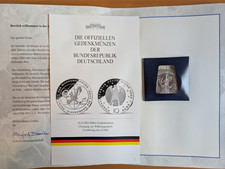 10 EUR Silbermünze Gedenkmünze Übergang zur Währungsunion / Euro-Einführung 2