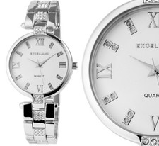 Damen Armbanduhr Silber