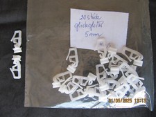 20 Stück Klick Gleiter Klicki für Gardinenschienen 5 mm