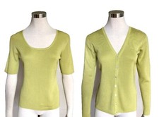 Damen Feinstrick Twinset reine