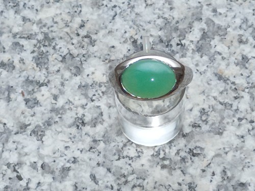 Chrysopras ring sterlingsilber - ring,