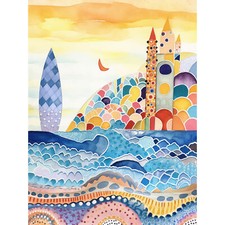 Abstrakte Meereslandschaft