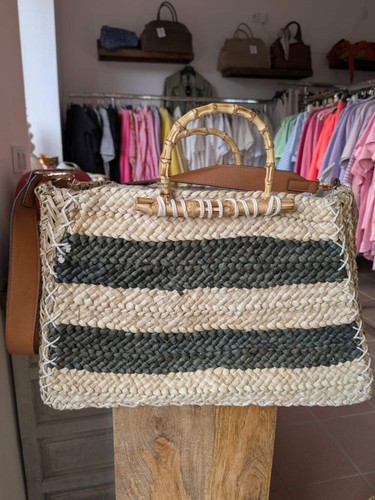 Tasche bolso aus bast - aus, mit