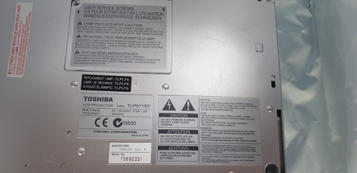 Toshiba projektor tlp671ef - toshiba,