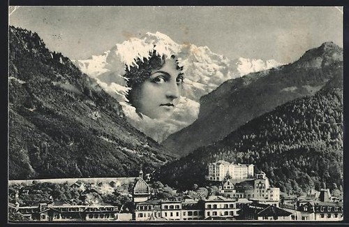 Ansichtskarte ortspanorama und - ansichtskarte,