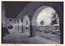Reichsautobahn - Rasthaus am Chiemsee - Gartenwirtschaft auf der Terrasse