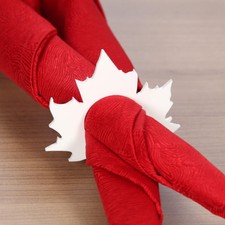 Plexiglas® 6er Sets Serviettenringe weiß grau creme gelb grün Serviettenhalter