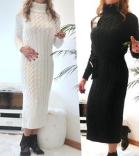 Dickes Strickkleid Midikleid