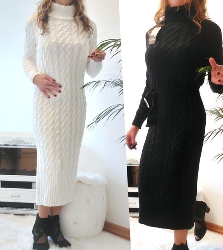 Dickes strickkleid midikleid - dickes,