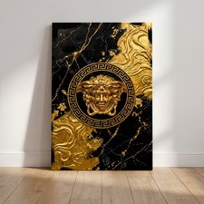 Goldene Medusa Wandkunst