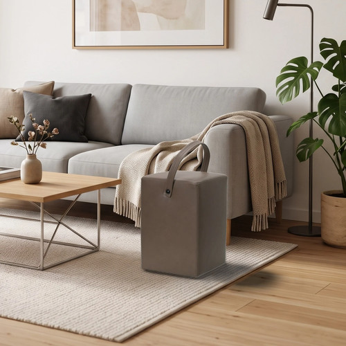 Hocker linus taupe - taupe, aus