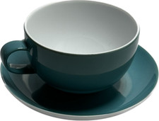 Kaffeetasse mit Untertasse 5,5 x9,5 cm TCM farbe türkis 6H7G325