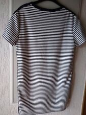 ESPRIT Kleid Gr. L blau-wß gestreift 100 % Baumwolle NEUWERTIG