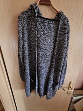 Strickjacke meliert mit Kapuze