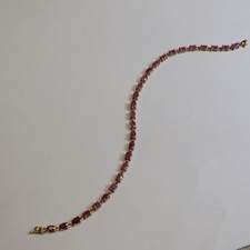 Elegantes Rubin Armband 585 Gold, 18 mm = 1,5 g