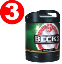 3 x Becks Pils Perfect Draft 6