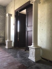 2x 180cm Stuck Säulen Säule Antik Gips Klassizismus Empire Biedermeier