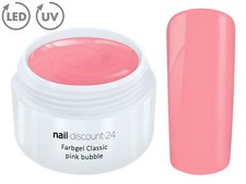 Color UV Gel LED FARBGEL PINK BUBBLE French Modellage Nail Art Design Nagel Rosa