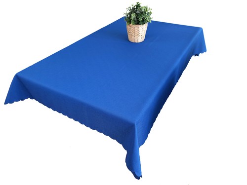 Blaue tischdecke glatt - blaue,