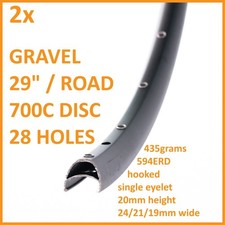 2x 29" ZOLL GRAVEL MTB FELGEN