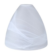 Lampenglas alabaster weiß Ø