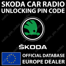 SKODA RADIO PIN CODE UNLOCK DECODE RCD 215 300 310 500 510 RNS 300 310 315 510