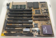 486 Mainboard Motherboard MS4125 ISA VL + Intel 486 DX2 66 MHz CPU + RAM Retro
