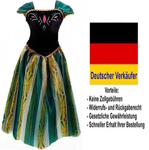 Eiskönigin anna kostüm kleid - anna,