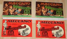 4 x MECCANO metall bau kasten