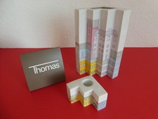 Rosenthal THOMAS Vase und Leuchter mit Häusermotiv aus dem Jahr 1982 ohne OVP